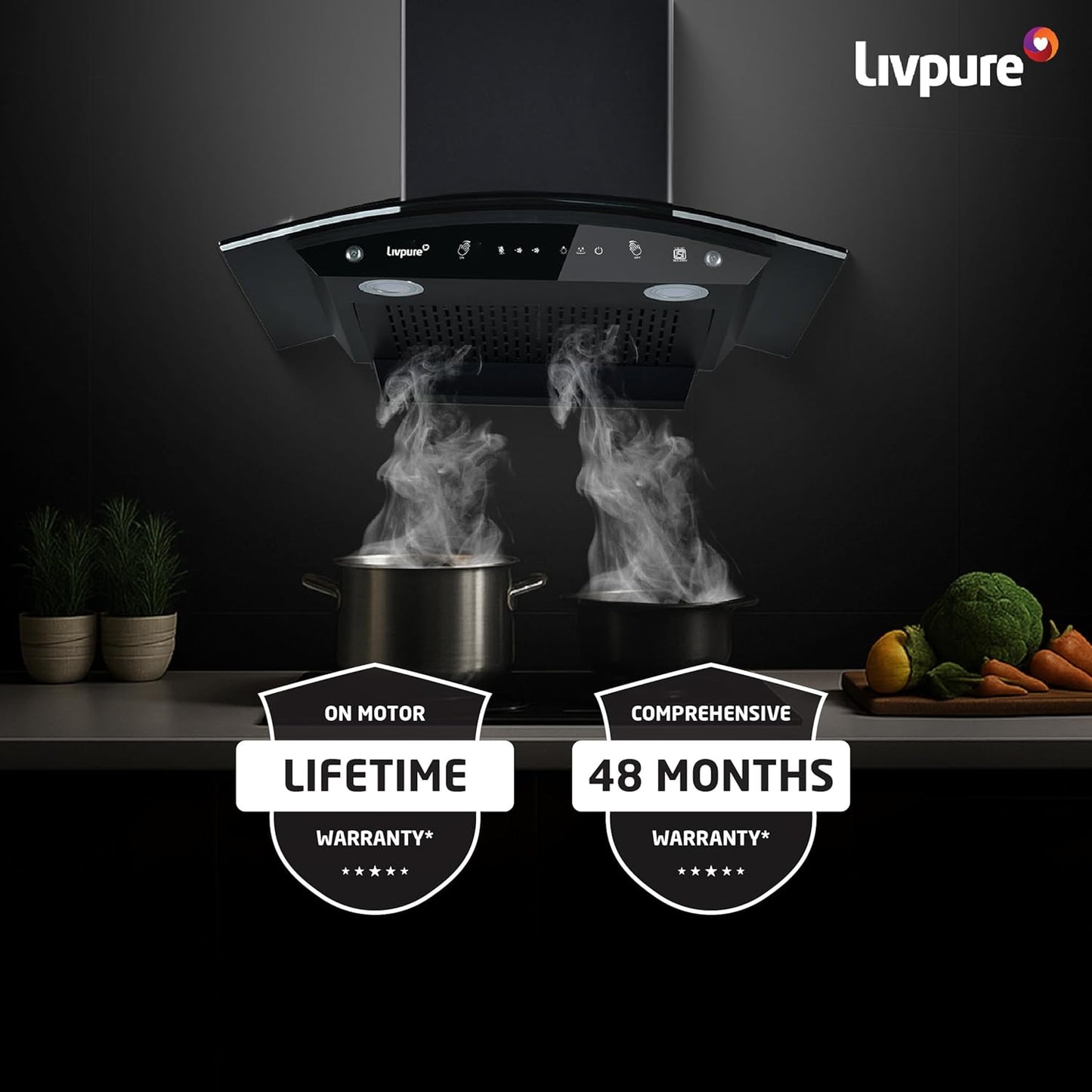 Livpure  Livpure ELEVATE 60 Cm 1400 m3/hr Multi Language Voice Control