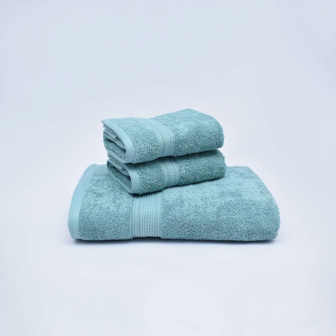 Livpure Sleep Bed & Linen Family (2 Bath Towels + 4 Hand Towels) / Light Green Premium Cotton Towels
