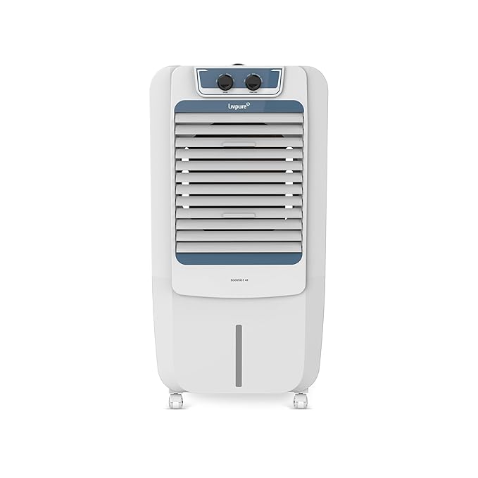 Livpure  Livpure Coolmist Personal Air Cooler-48 L With 12'' Fan, Anti-Bacterial Honeycomb Pad, Ice Chamber And 2 Year Warranty On Motor (White Colour),170 Watts