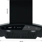 Livpure  LIVPURE Elega-60 Auto Clean Curved Glass 60 cm| 6 Years Motor Warranty|Heat Autoclean| Gesture Control| Baffle Filter|Powerful Suction | Low Noise Wall Mounted Black 1300 CMH Chimney