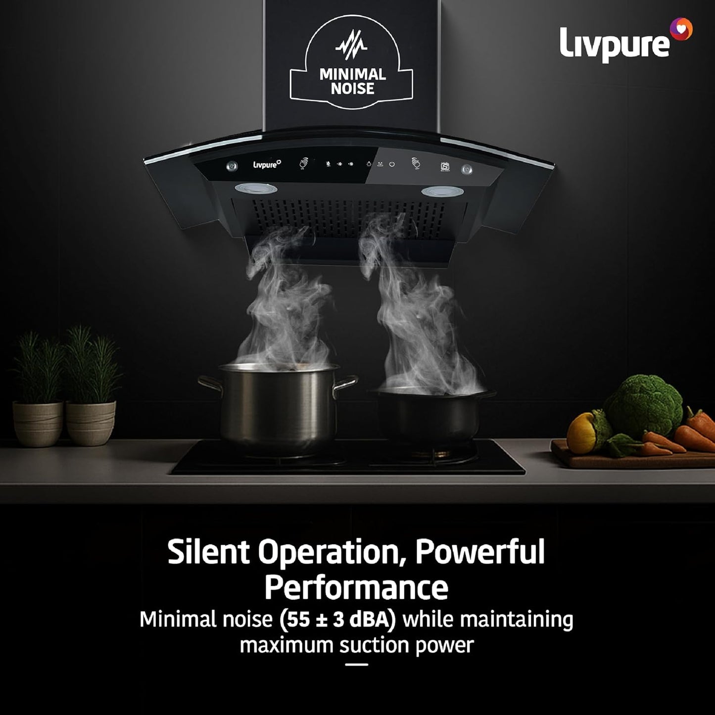 Livpure  Livpure ELEVATE 60 Cm 1400 m3/hr Multi Language Voice Control