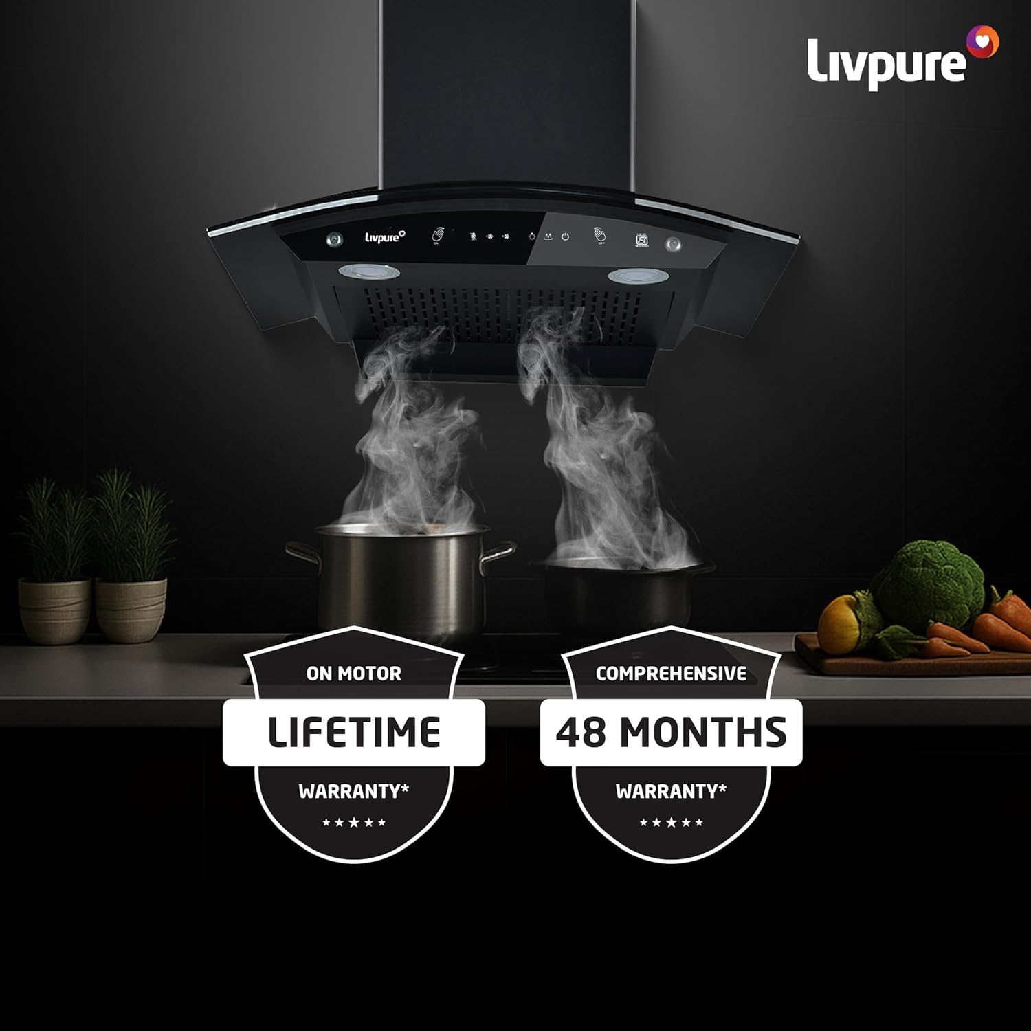 Livpure  Livpure ELEVATE 60 Cm 1400 m3/hr Multi Language Voice Control