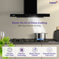 Livpure  Livpure Fenix 75 Cm 1400 m3/hr T-Shape || Filterless Auto Clean Kitchen Chimney with Oil collector