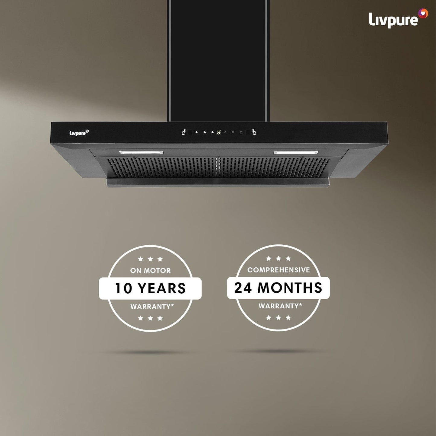 Livpure  Livpure Fenix 90 Cm 1400 m3/hr T-Shape || Filterless Auto Clean Kitchen Chimney with Oil collector
