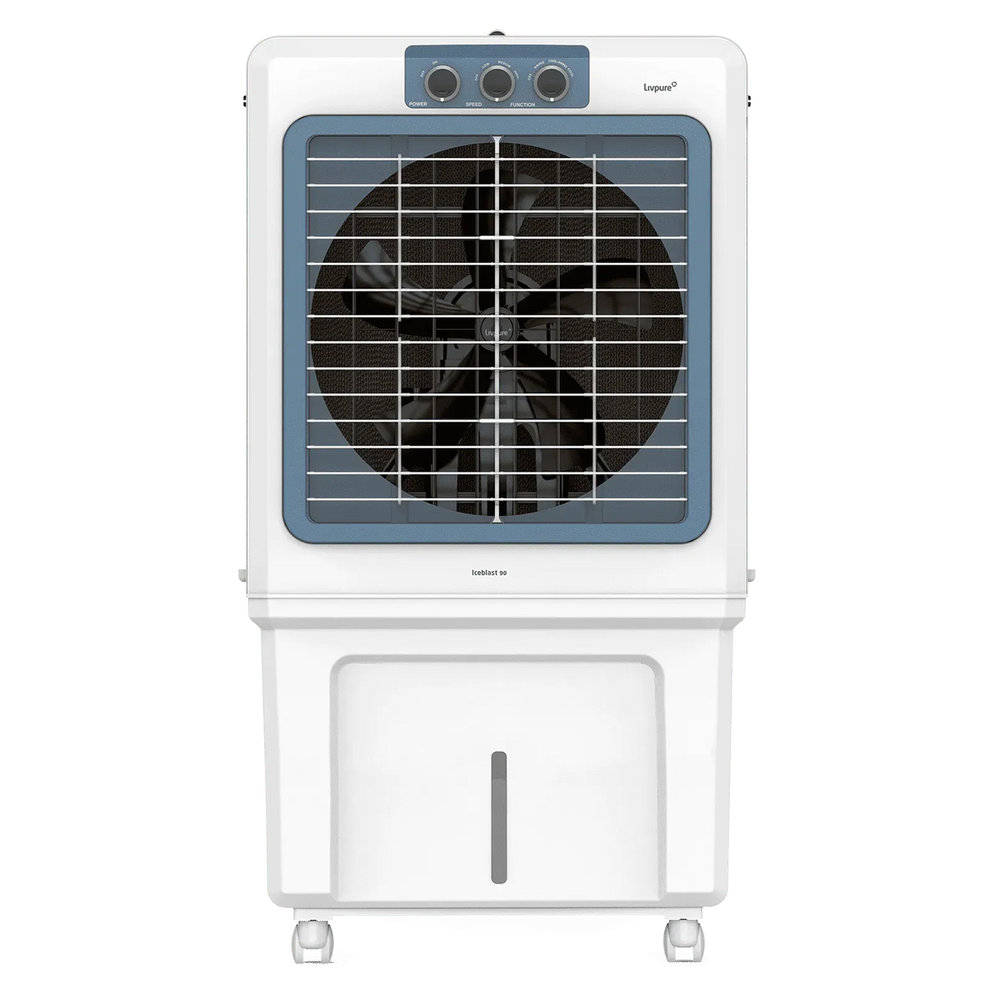 Livpure  Livpure Ice Blast 90 Litres Desert Air Cooler with Temperature Overload Protection (Inverter Compatible, White & Blue)