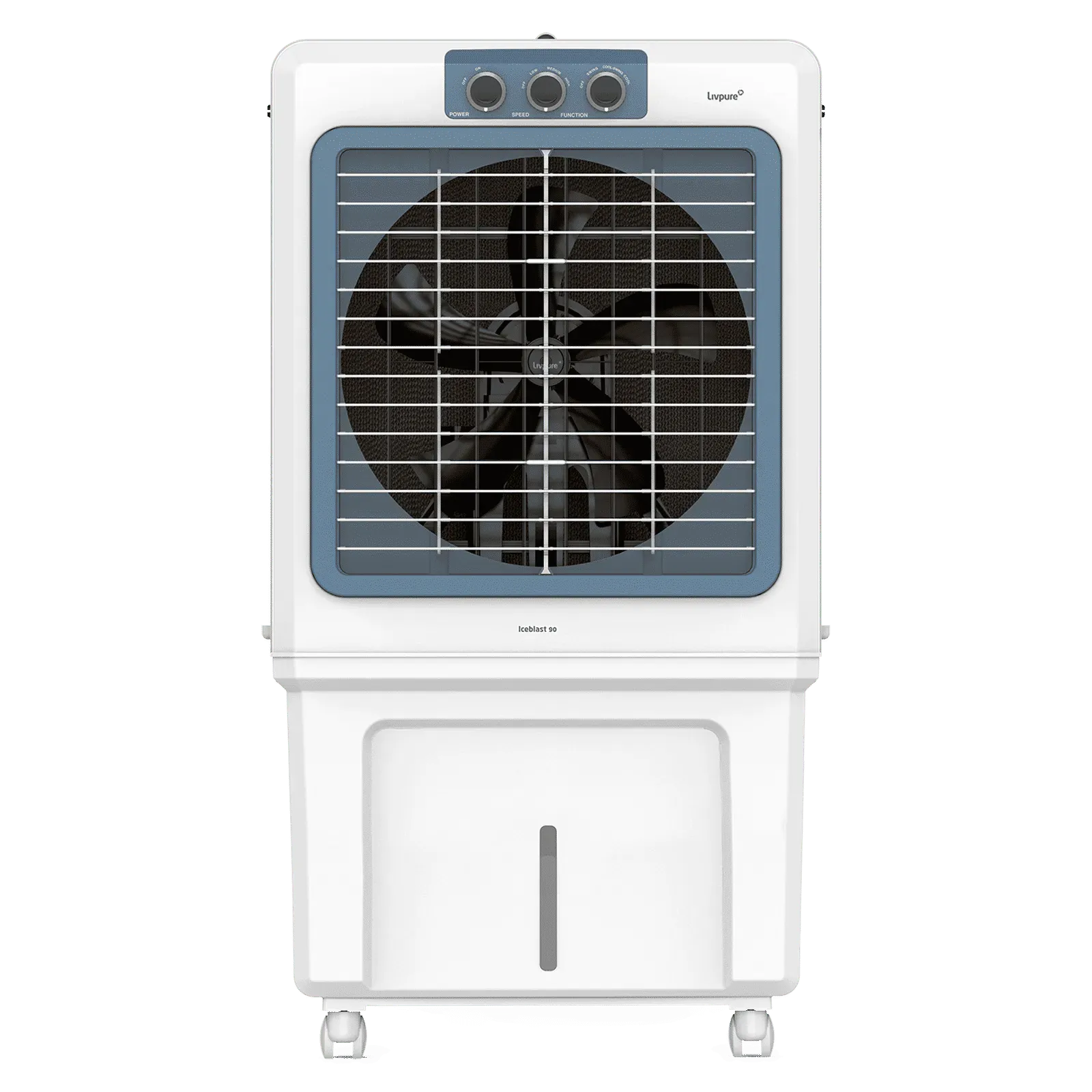 Livpure  Livpure Ice Blast 90 Litres Desert Air Cooler with Temperature Overload Protection (Inverter Compatible, White & Blue)