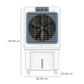 Livpure  Livpure Ice Blast 90 Litres Desert Air Cooler with Temperature Overload Protection (Inverter Compatible, White & Blue)