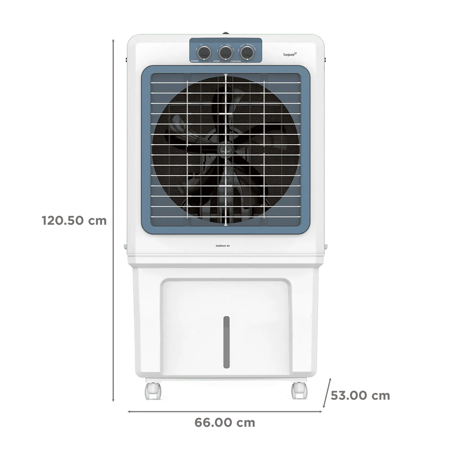 Livpure  Livpure Ice Blast 90 Litres Desert Air Cooler with Temperature Overload Protection (Inverter Compatible, White & Blue)