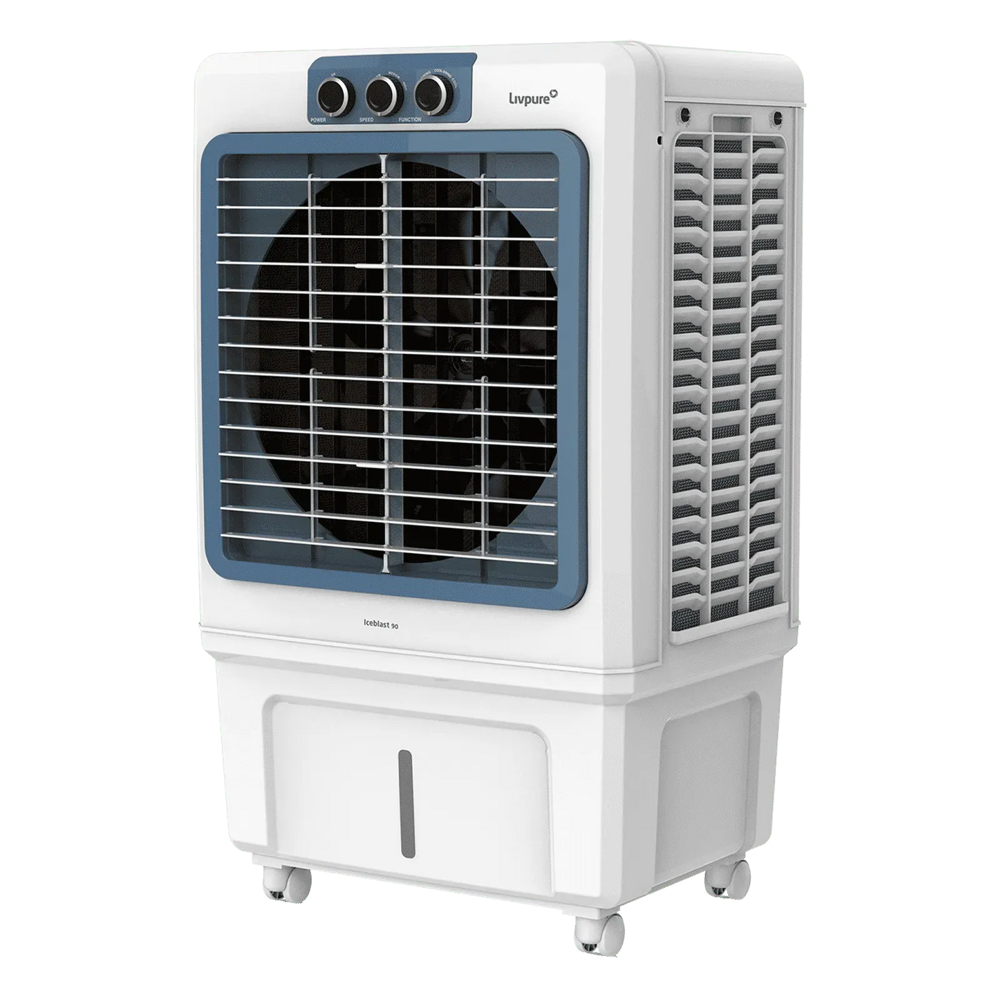 Livpure  Livpure Ice Blast 90 Litres Desert Air Cooler with Temperature Overload Protection (Inverter Compatible, White & Blue)
