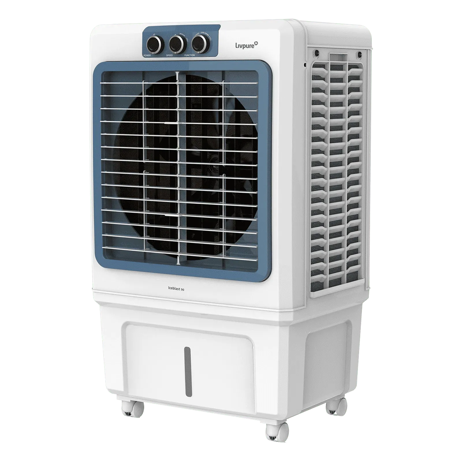 Livpure  Livpure Ice Blast 90 Litres Desert Air Cooler with Temperature Overload Protection (Inverter Compatible, White & Blue)