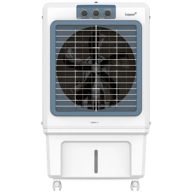 Livpure  Livpure Iceblast 70 Litres Desert Air Cooler with Ice Chamber (Thermal Overload Protection, White and Blue)