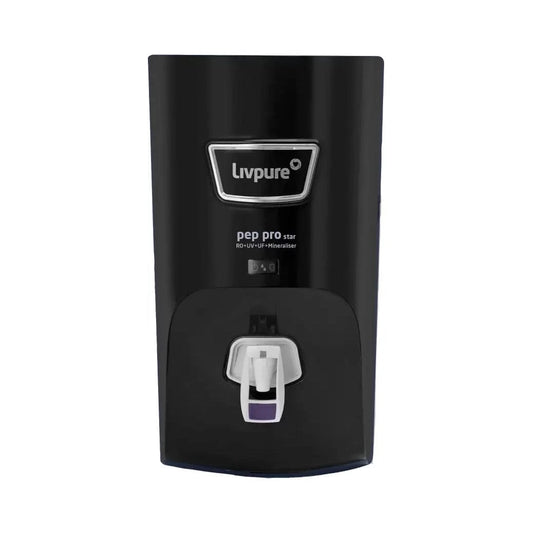 Livpure  LIVPURE LIV-PEP-PRO-STAR-BLACK 7 L RO + UV + UF + Minerals Water Purifier  (Black)