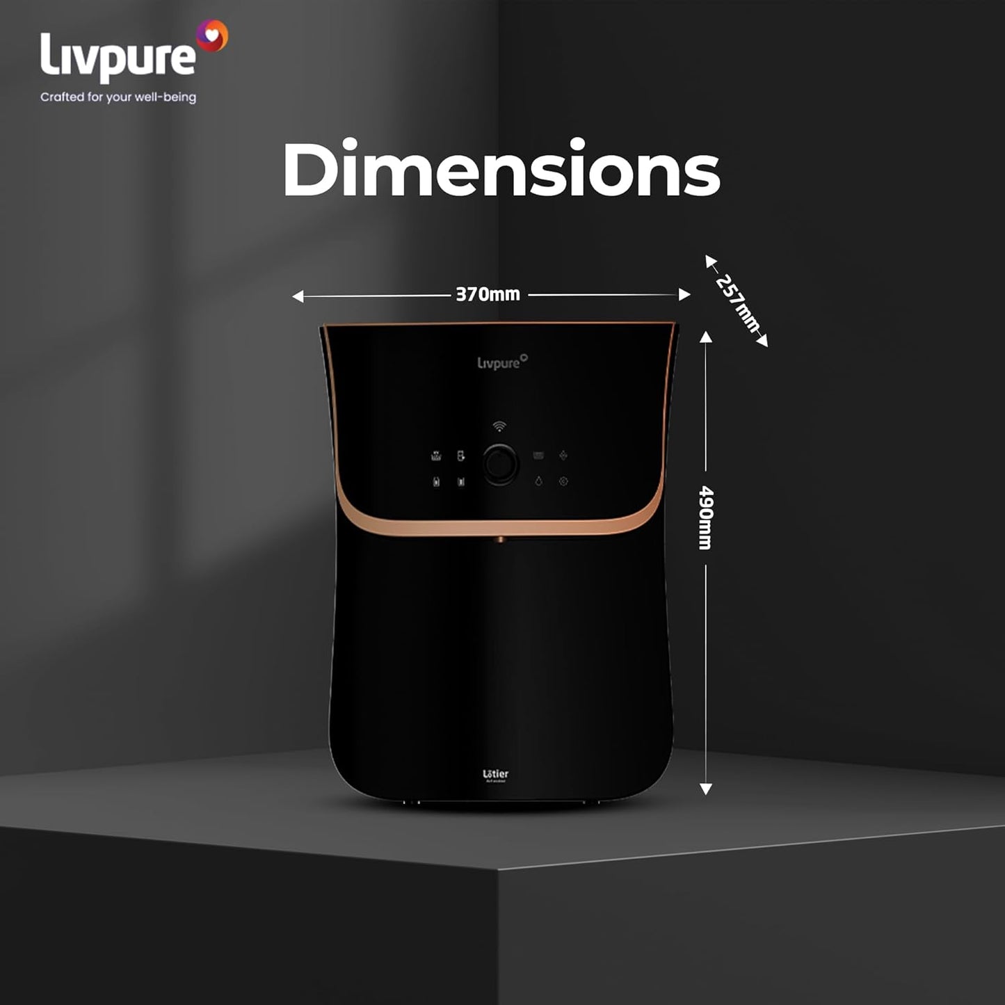 Livpure  Livpure Lotier Smart Water Purifier | WiFi Enabled, TDS Display, AIOT