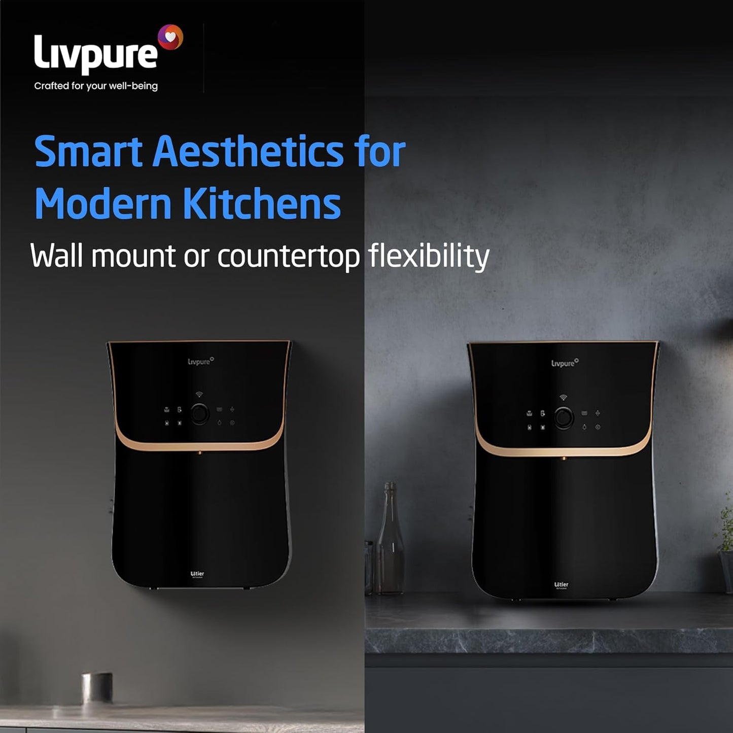 Livpure  Livpure Lotier Smart Water Purifier | WiFi Enabled, TDS Display, AIOT
