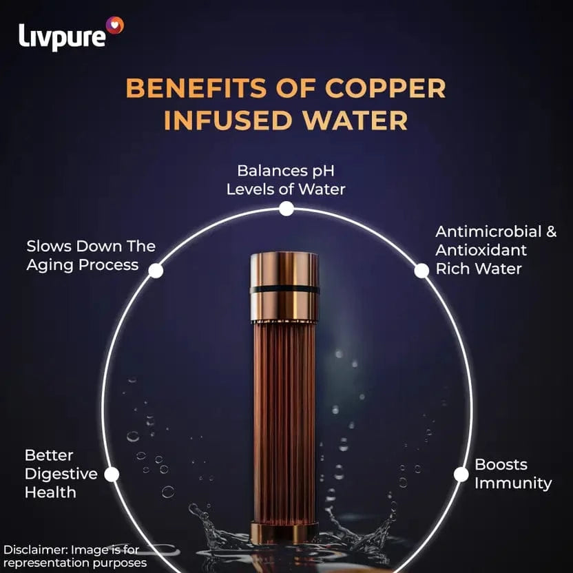 Livpure  LIVPURE Pep Lite 7 L RO + Copper Water Purifier  (Black)