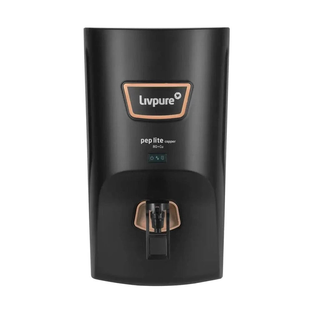 Livpure  LIVPURE Pep Lite 7 L RO + Copper Water Purifier  (Black)