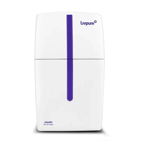 LIVPURE STEALTH 7 L RO + UV + Copper Water Purifier Under the Sink | Suitable for all - Borewell, Tanker, Municipality Water  (White)