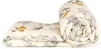 Livpure Sleep Bed & Linen Single / Beige Floral Printed Comforter