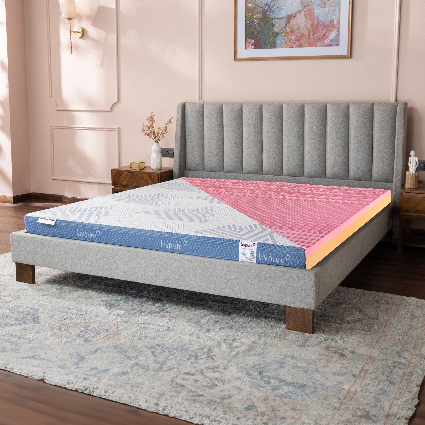 Livpure Sleep Mattress DUOS PRO+ Reversible PROFILE HR Foam Mattress |3D SleepTech Zones