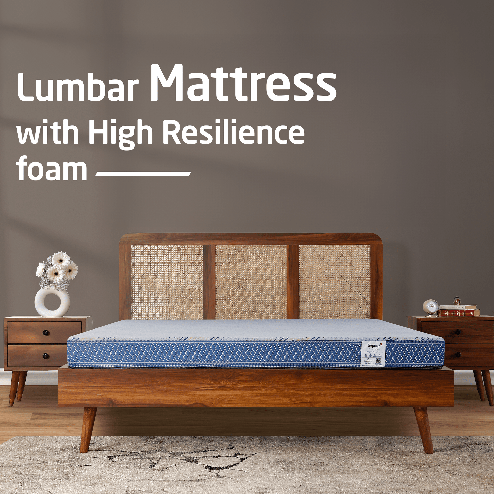 Livpure Sleep Mattress Lumbar: HR Foam Mattress With 3D Sleeptech™