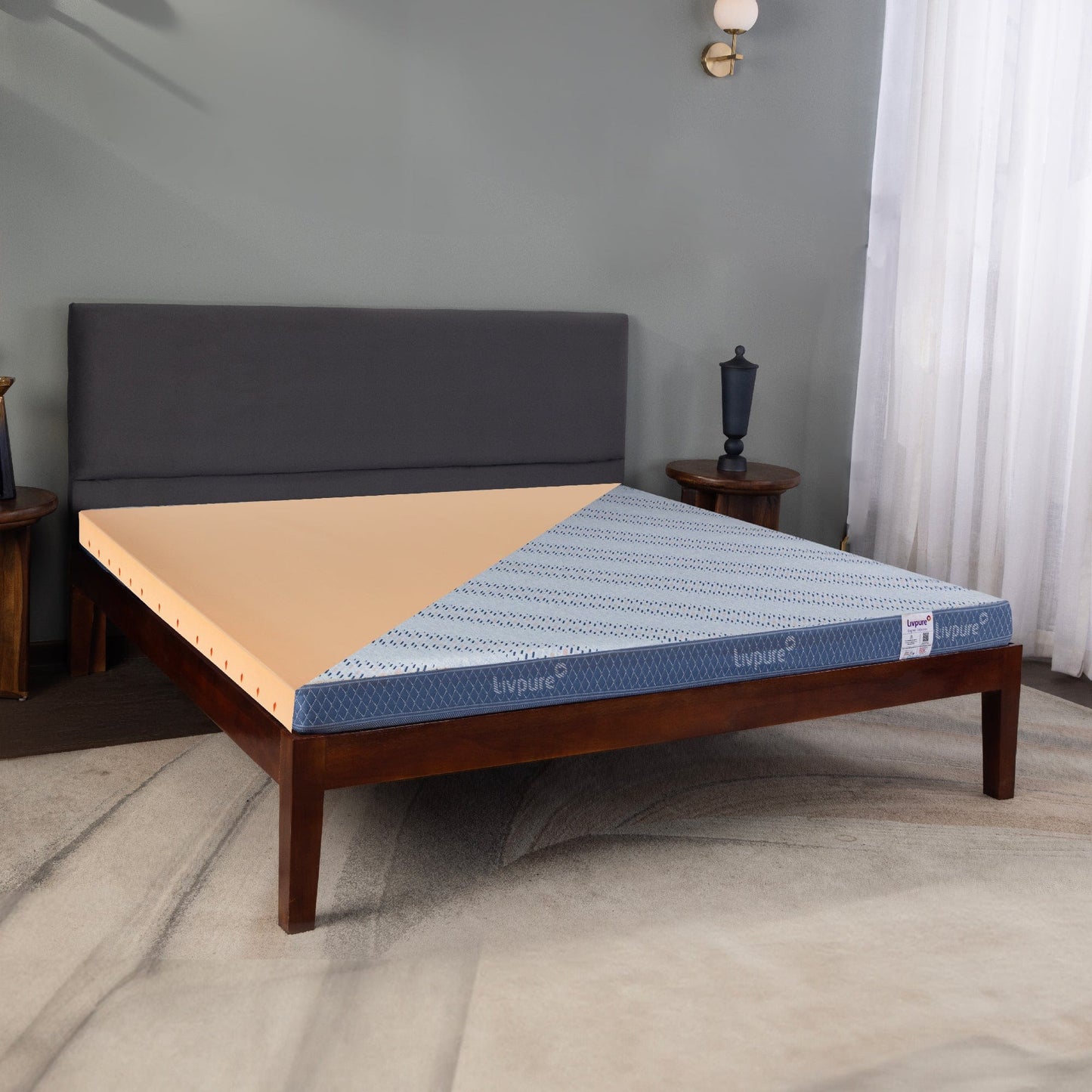 Livpure Sleep Mattress Lumbar: HR Foam Mattress With 3D Sleeptech™