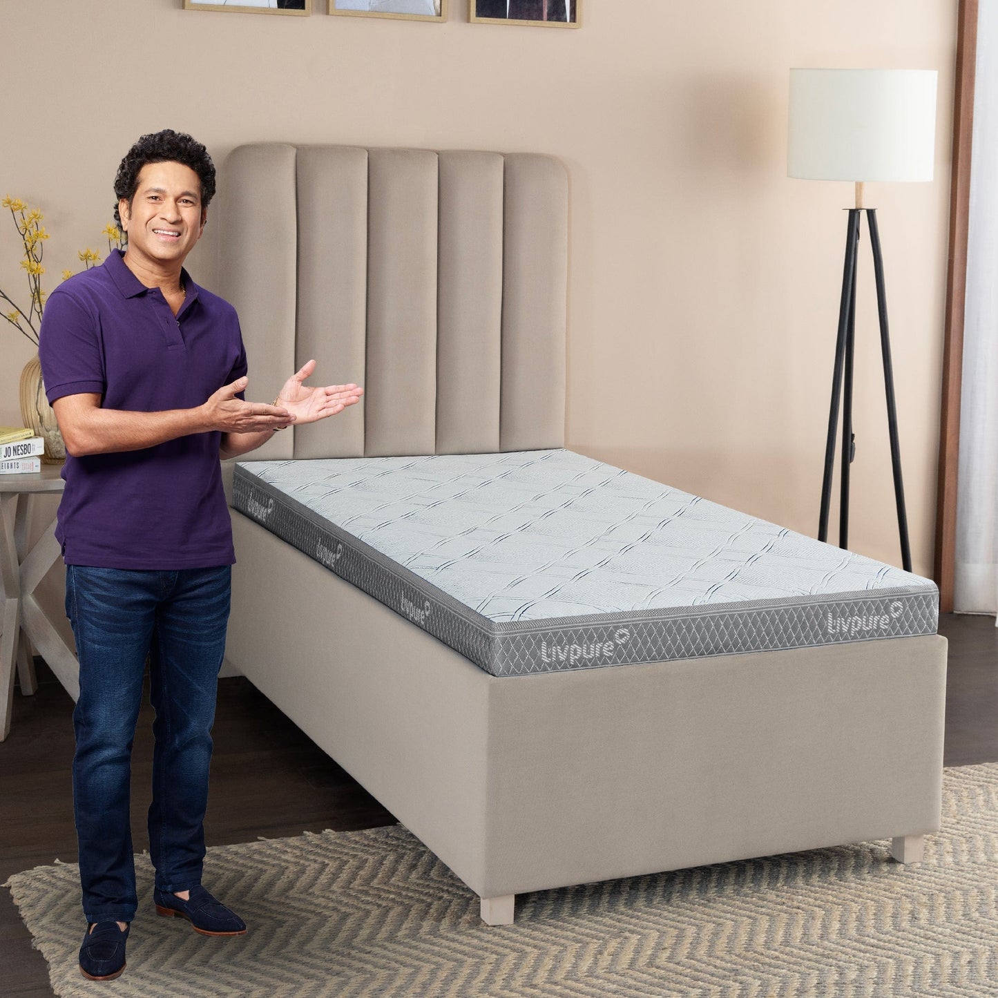 Livpure Sleep Mattress Ortho CurvX: HR + Memory Foam Mattress With Curved Orthopaedic Foam