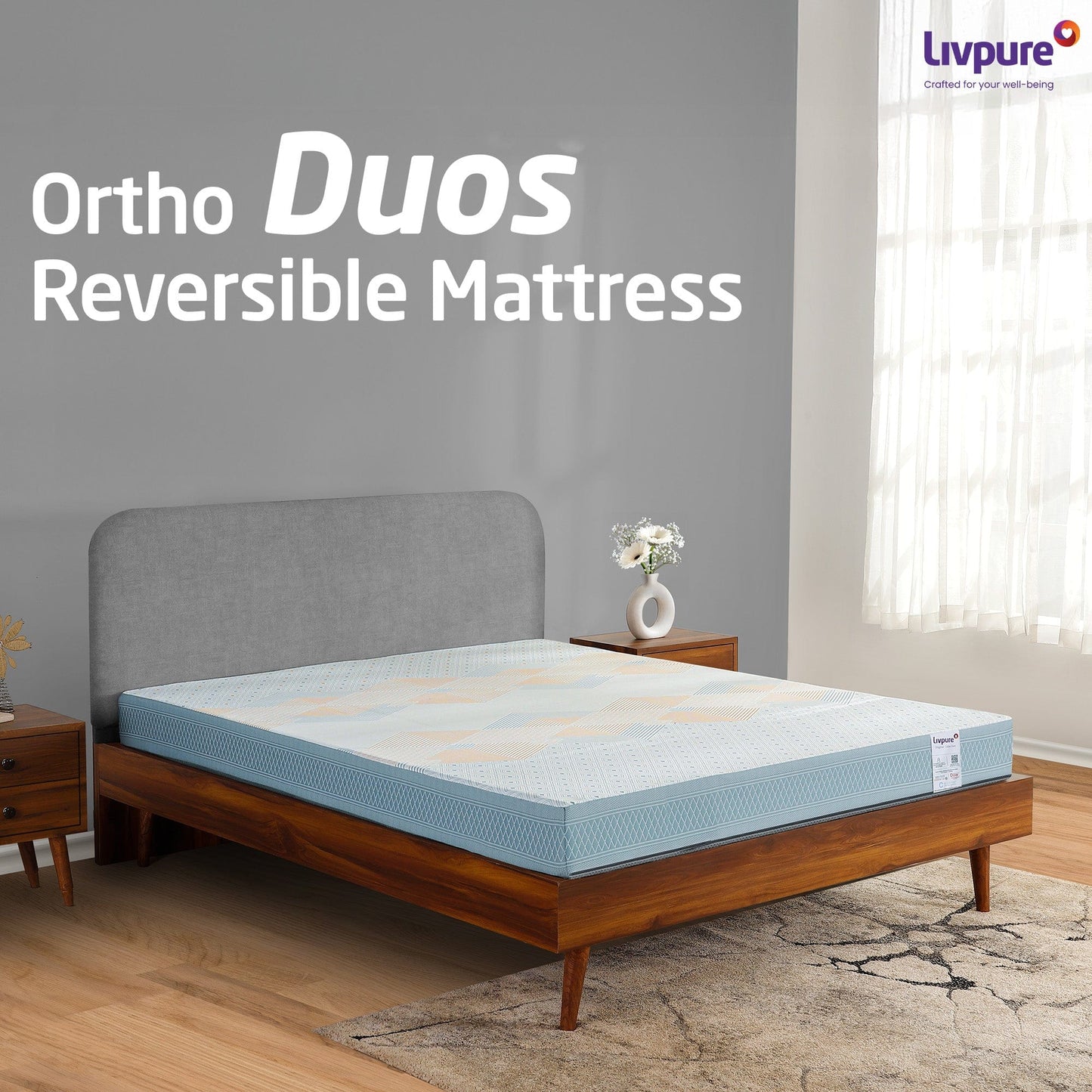 Livpure Sleep Mattress Ortho-Duos-x: Reversible HR Form Mattress