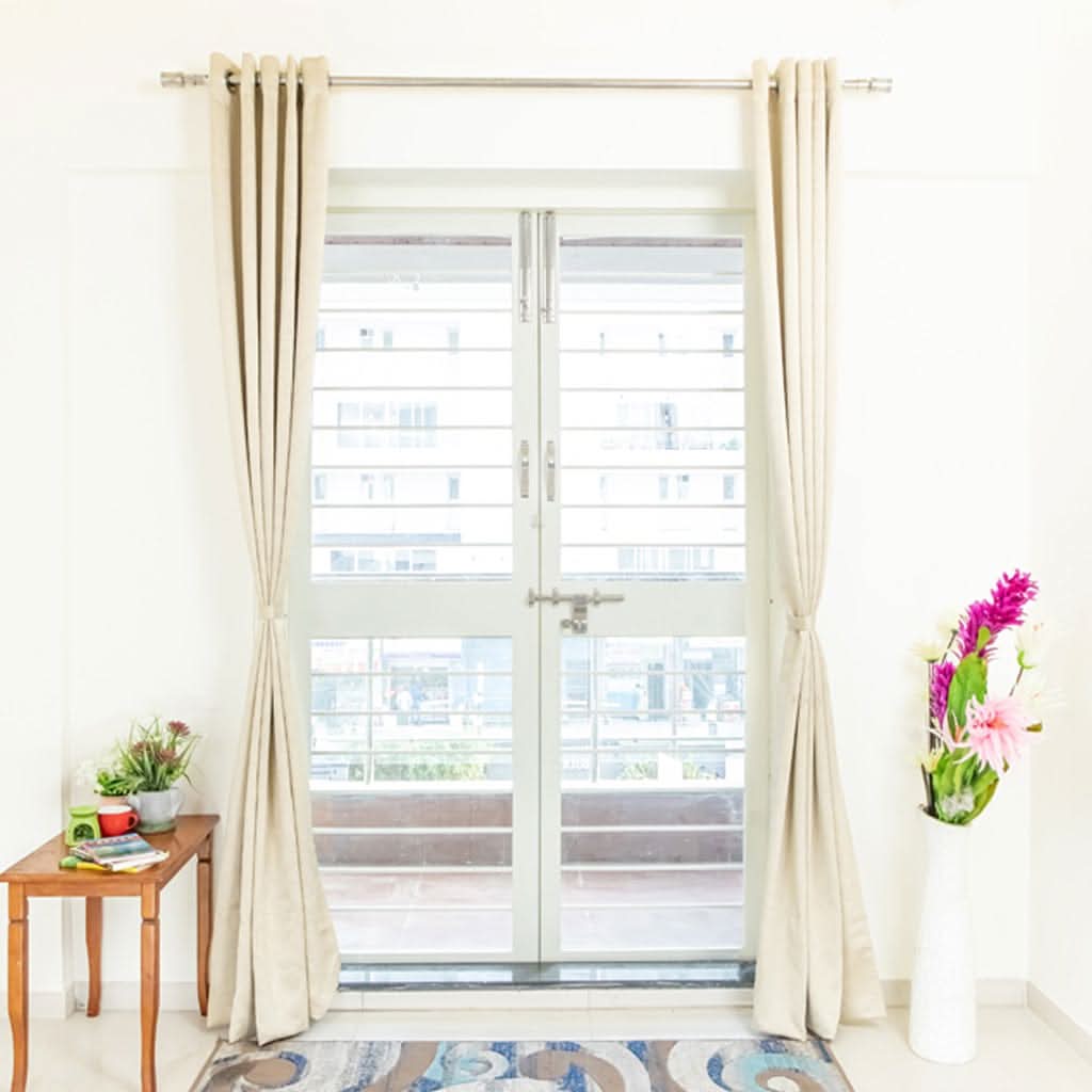 Livpure Sleep Bed & Linen Blackout Curtains (Leaf Pattern)