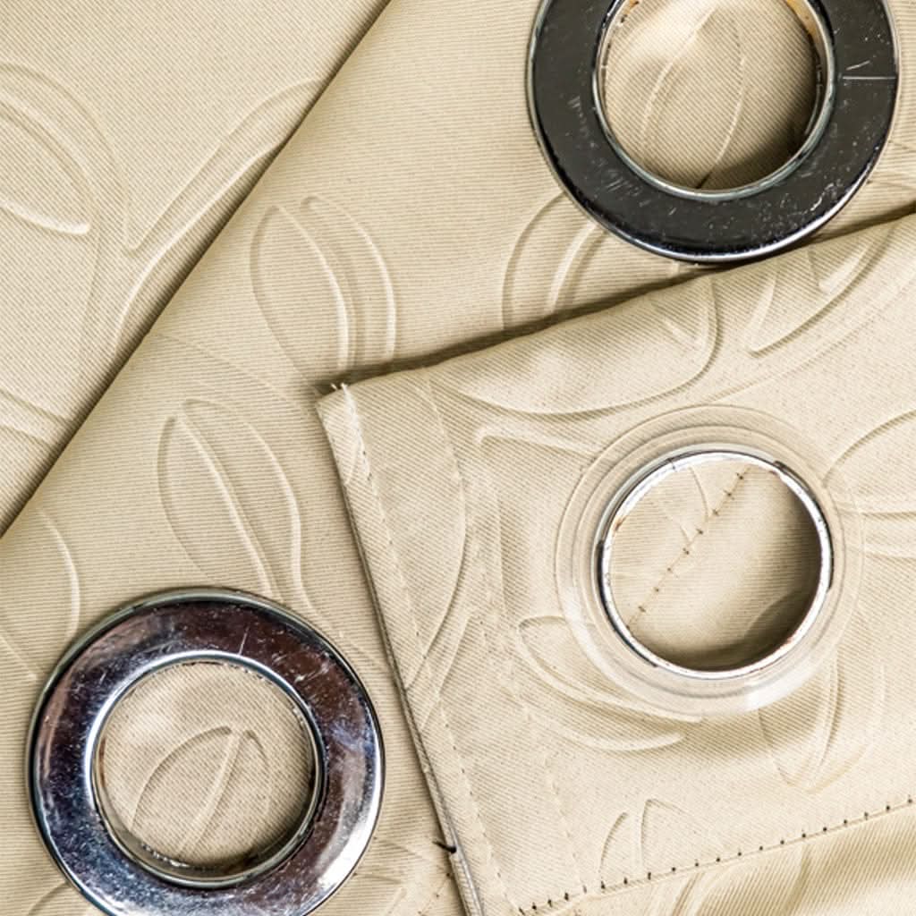 Livpure Sleep Bed & Linen Blackout Curtains (Leaf Pattern)