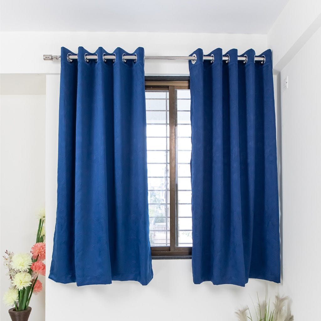 Livpure Sleep Bed & Linen Blackout Curtains (Leaf Pattern)