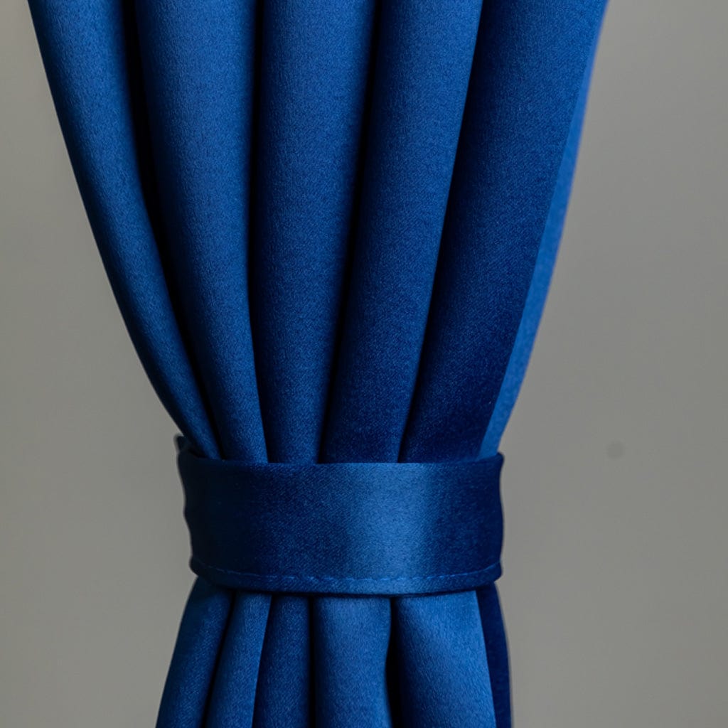 Livpure Sleep Bed & Linen Door (7 ft / 213.36 cm) / Navy Blue / Pack of 1 Blackout Curtains (Solid)