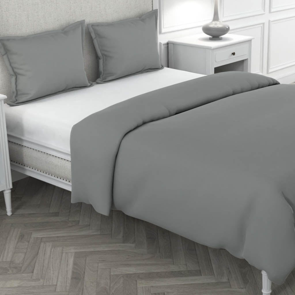 Livpure Sleep Bed & Linen Double / Grey Microfiber Comforter/Duvet Cover