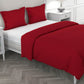 Livpure Sleep Bed & Linen Double / Maroon Microfiber Comforter/Duvet Cover