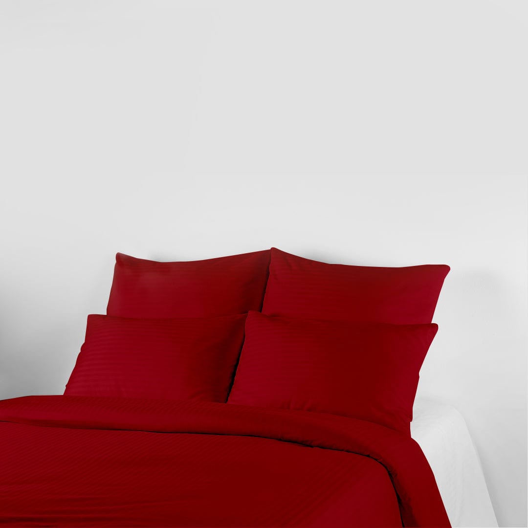 Livpure Sleep Bed & Linen Double / Maroon Premium Cotton Comforter/Duvet Cover