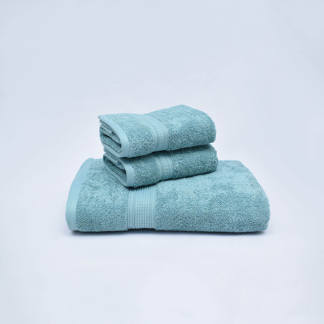 Livpure Sleep Bed & Linen Family (2 Bath Towels + 4 Hand Towels) / Light Green Premium Cotton Towels