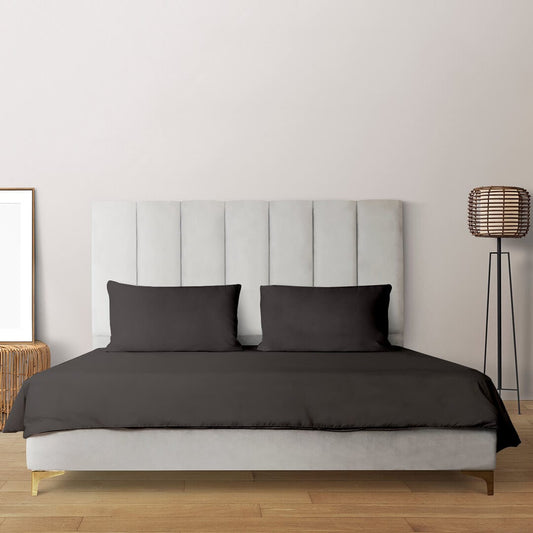 Livpure Sleep Bed & Linen King / Grey Microfiber Bedsheet Set