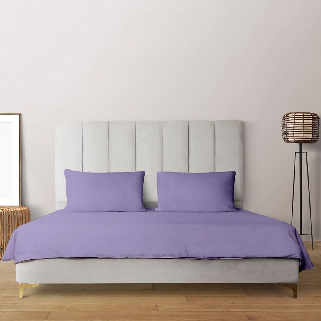 Livpure Sleep Bed & Linen King / Lavender Microfiber Bedsheet Set