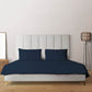 Livpure Sleep Bed & Linen King / Navy Blue Microfiber Bedsheet Set