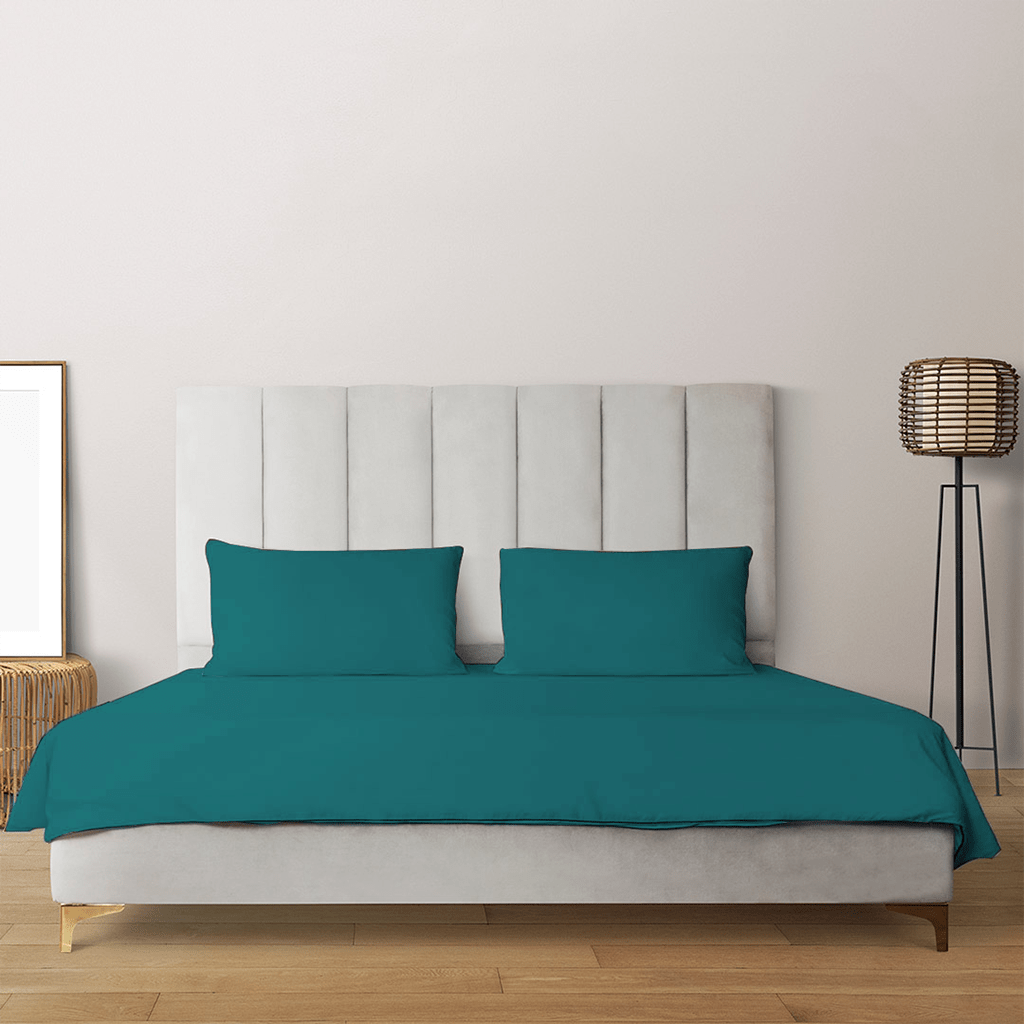 Livpure Sleep Bed & Linen King / Teal Premium Cotton Bedsheet Set