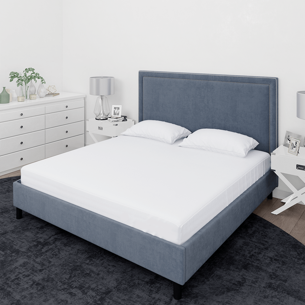 Livpure Sleep Bed & Linen King / White Premium Cotton Fitted Bedsheet Set