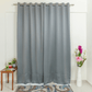 Livpure Sleep Bed & Linen Long Door (9 ft / 274.32 cm) / Dark Grey / Pack of 1 Blackout Curtains (Solid)