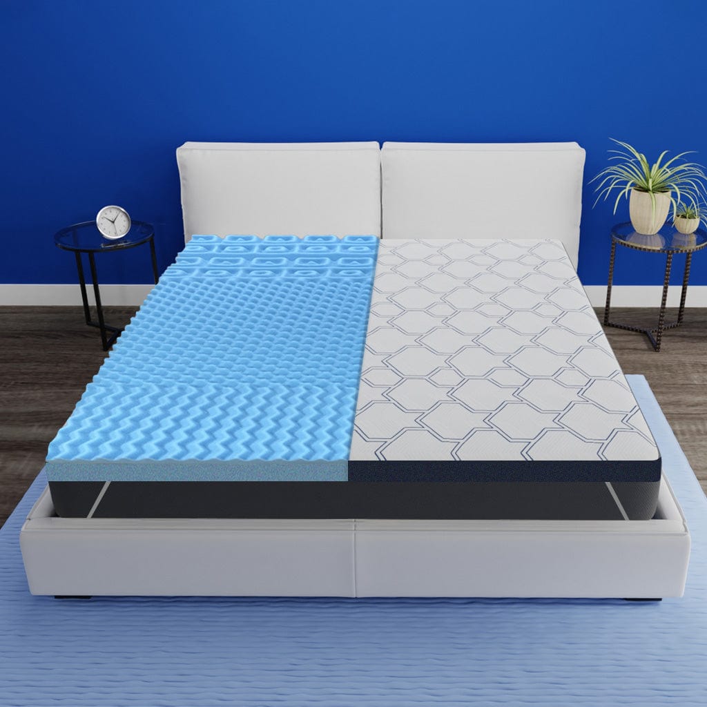 Livpure Sleep Bed & Linen Mattress Grid Topper | 2 inch