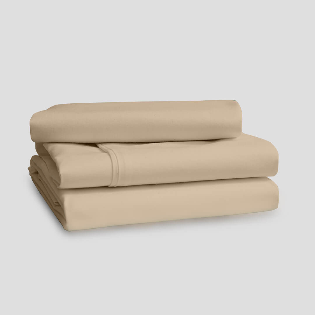 Livpure Sleep Bed & Linen Queen / Beige Microfiber Bedsheet Set