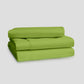 Livpure Sleep Bed & Linen Queen / Lime Green Microfiber Bedsheet Set