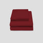 Livpure Sleep Bed & Linen Queen / Maroon Premium Cotton Bedsheet Set