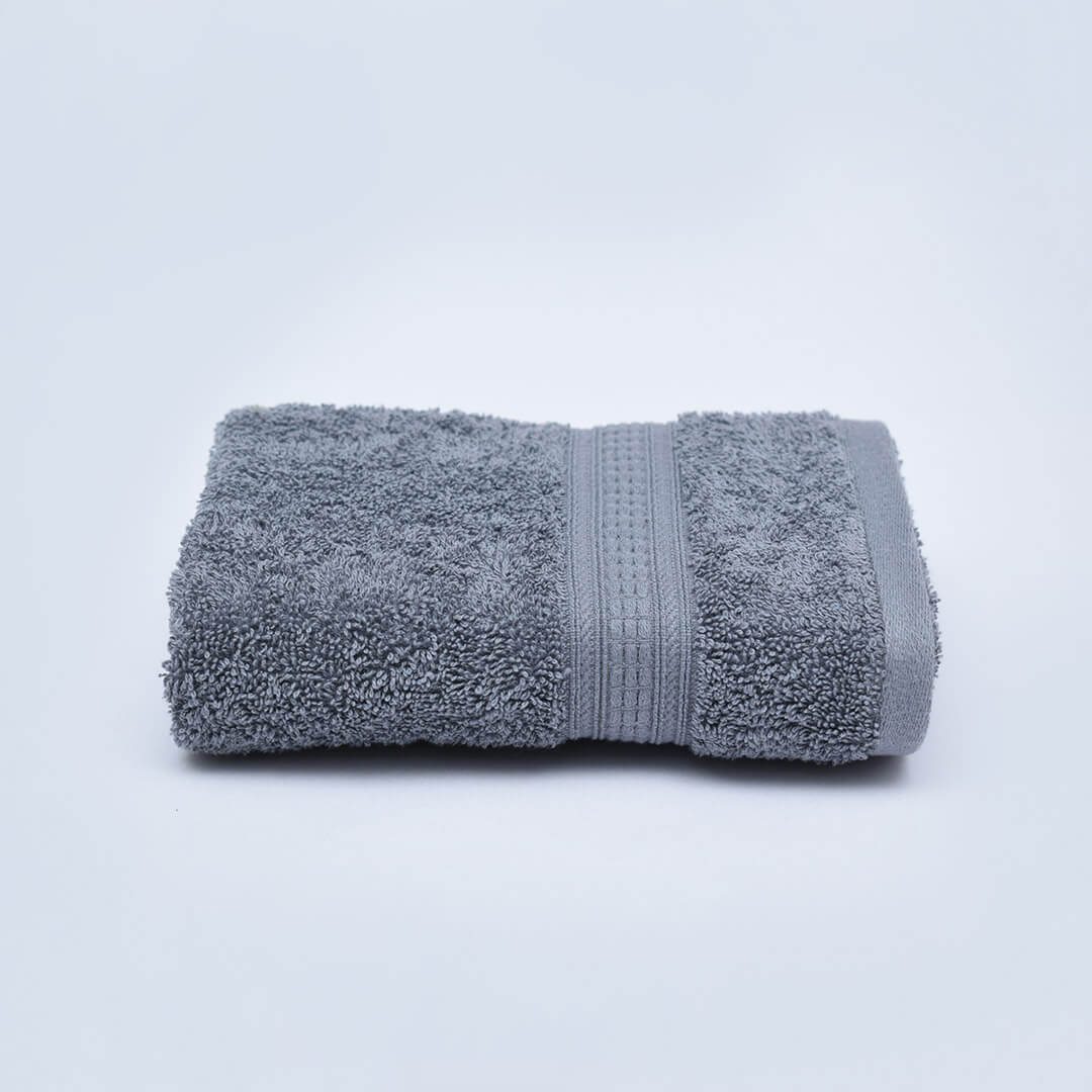 Livpure Sleep Bed & Linen Single (2 Bath Towels) / Charcoal Grey Premium Cotton Towels