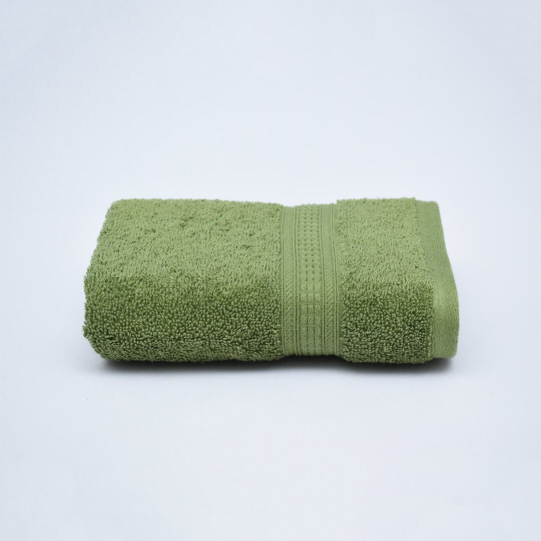 Livpure Sleep Bed & Linen Single (2 Bath Towels) / Nature Green Premium Cotton Towels