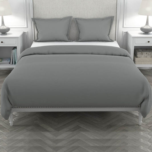 Livpure Sleep Bed & Linen Single / Grey Microfiber Comforter/Duvet Cover