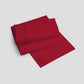 Livpure Sleep Bed & Linen Single / Red Premium Cotton Fitted Bedsheet Set