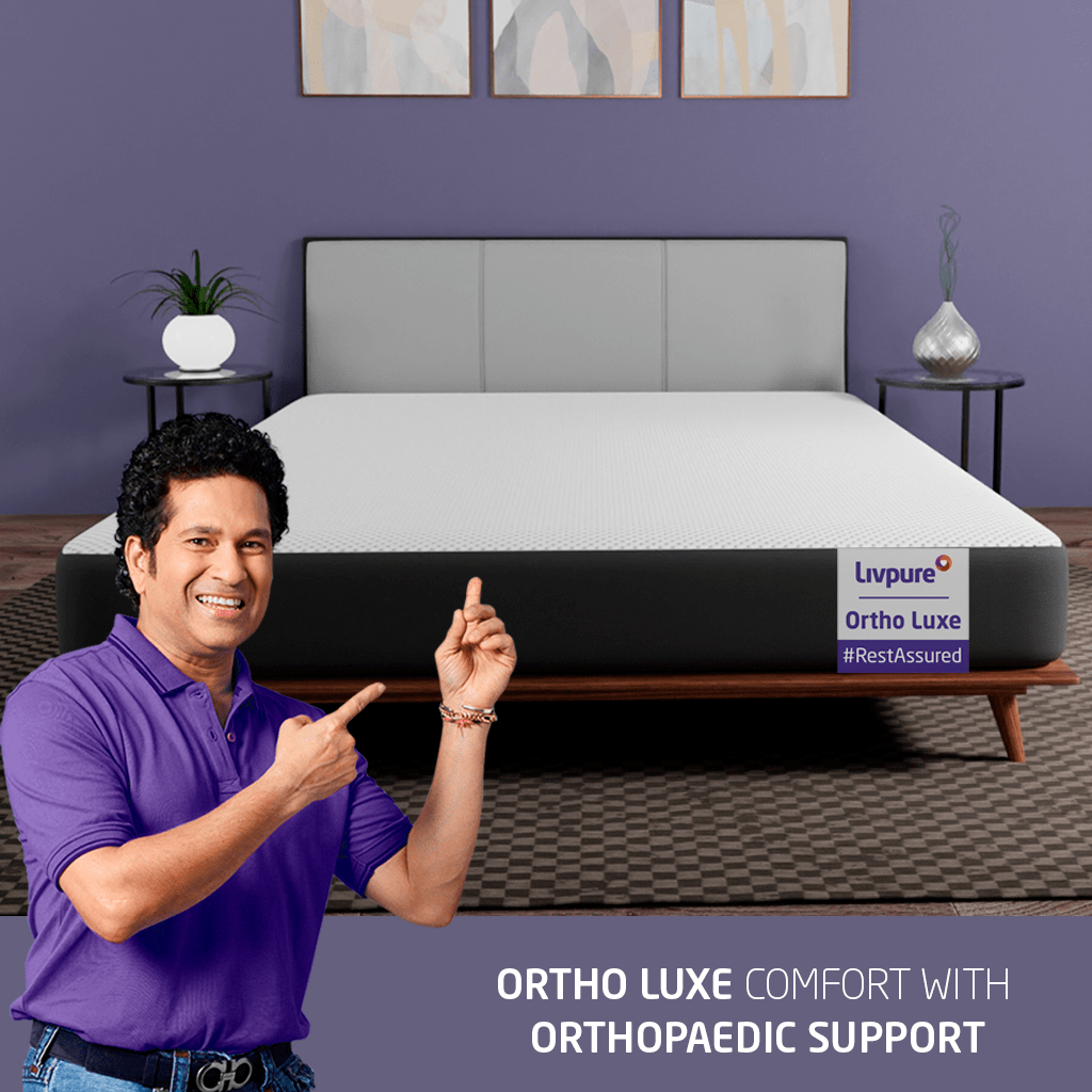 Demo View of Ortho Luxe Mattress - Livpure
